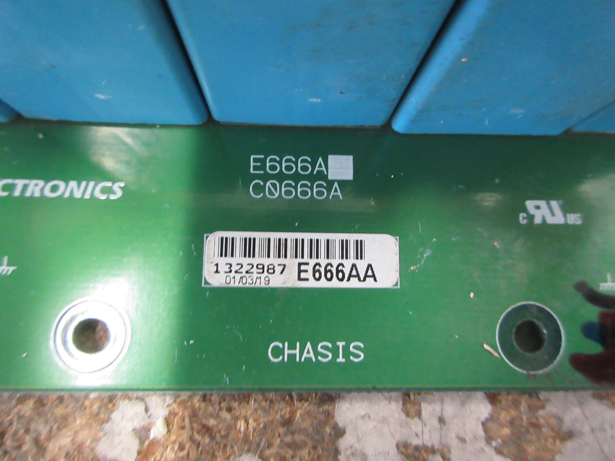 Power Electronics Inc. Capacitor Assembly Board E666AA Used