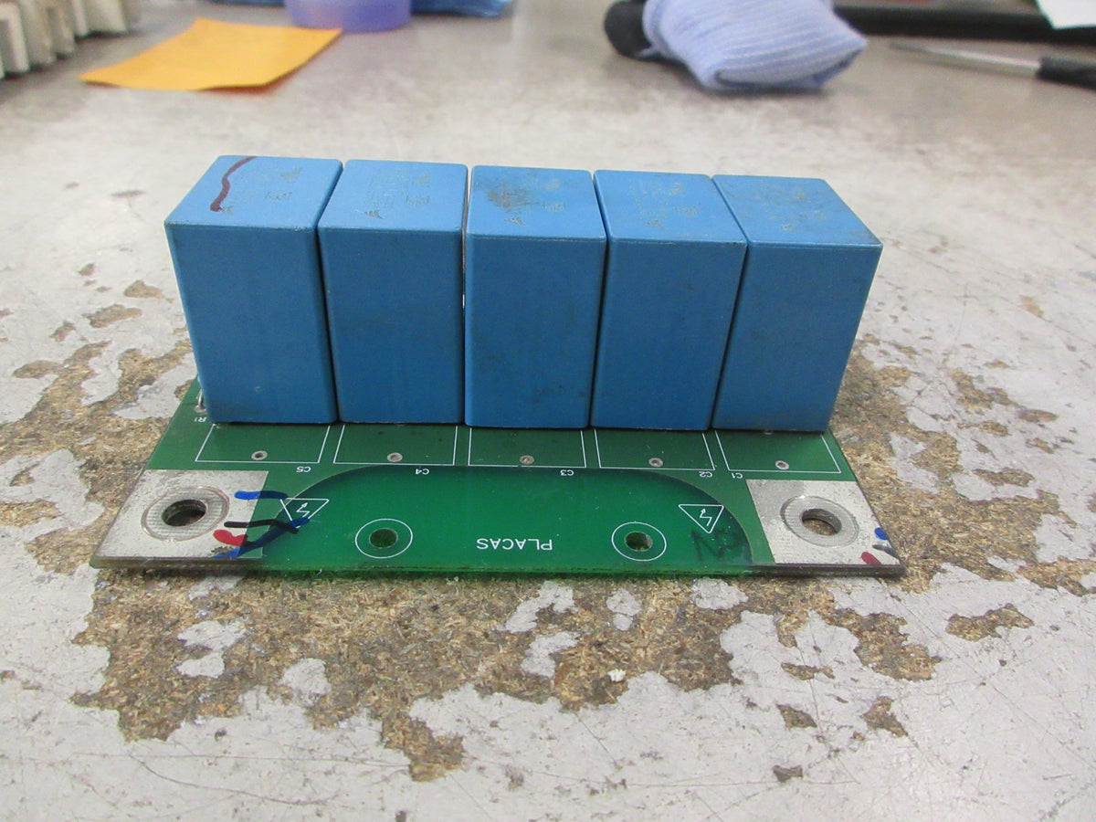 Power Electronics Inc. Capacitor Assembly Board E666AA Used