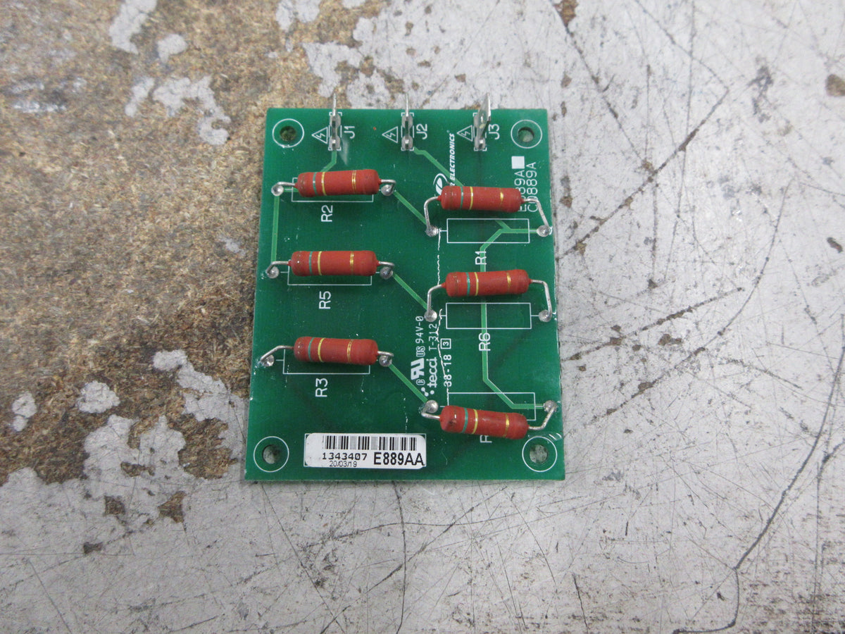 Power Electronics Inc. Resistor Board E889AA Used