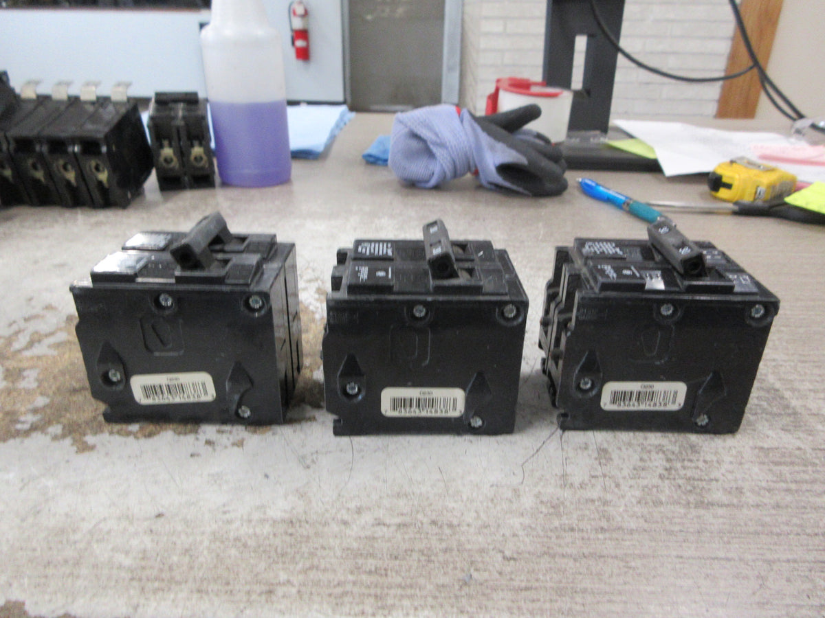 Siemens Type QP Clip-On Circuit Breaker Q230 30A 120/240V 2P *Lot of 3* Used