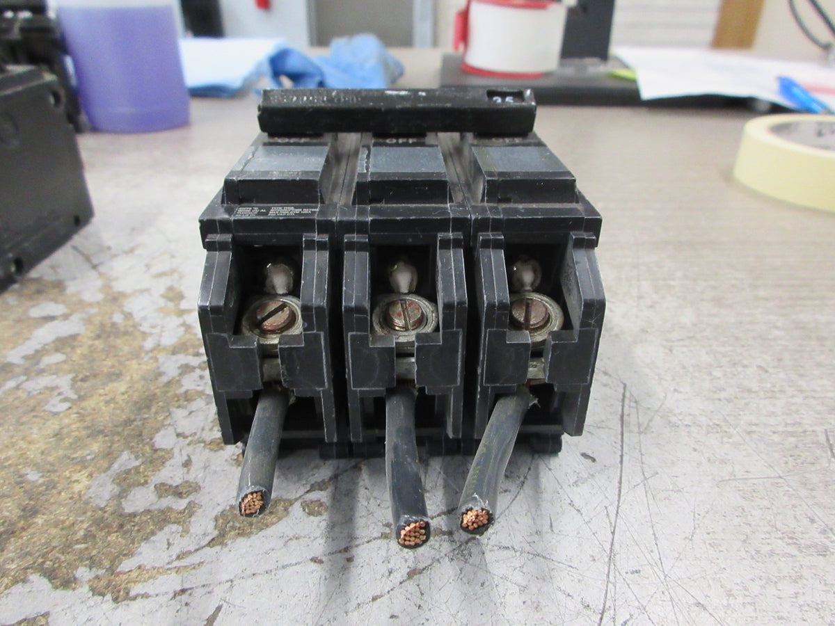 GE Clip-On Circuit Breaker THQL32035 35A 240V 3P Used