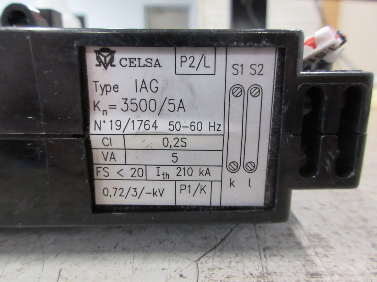 Celsa Type IAG Current Transformer P2/L Ratio 3500:5A 50-60Hz 5VA Used