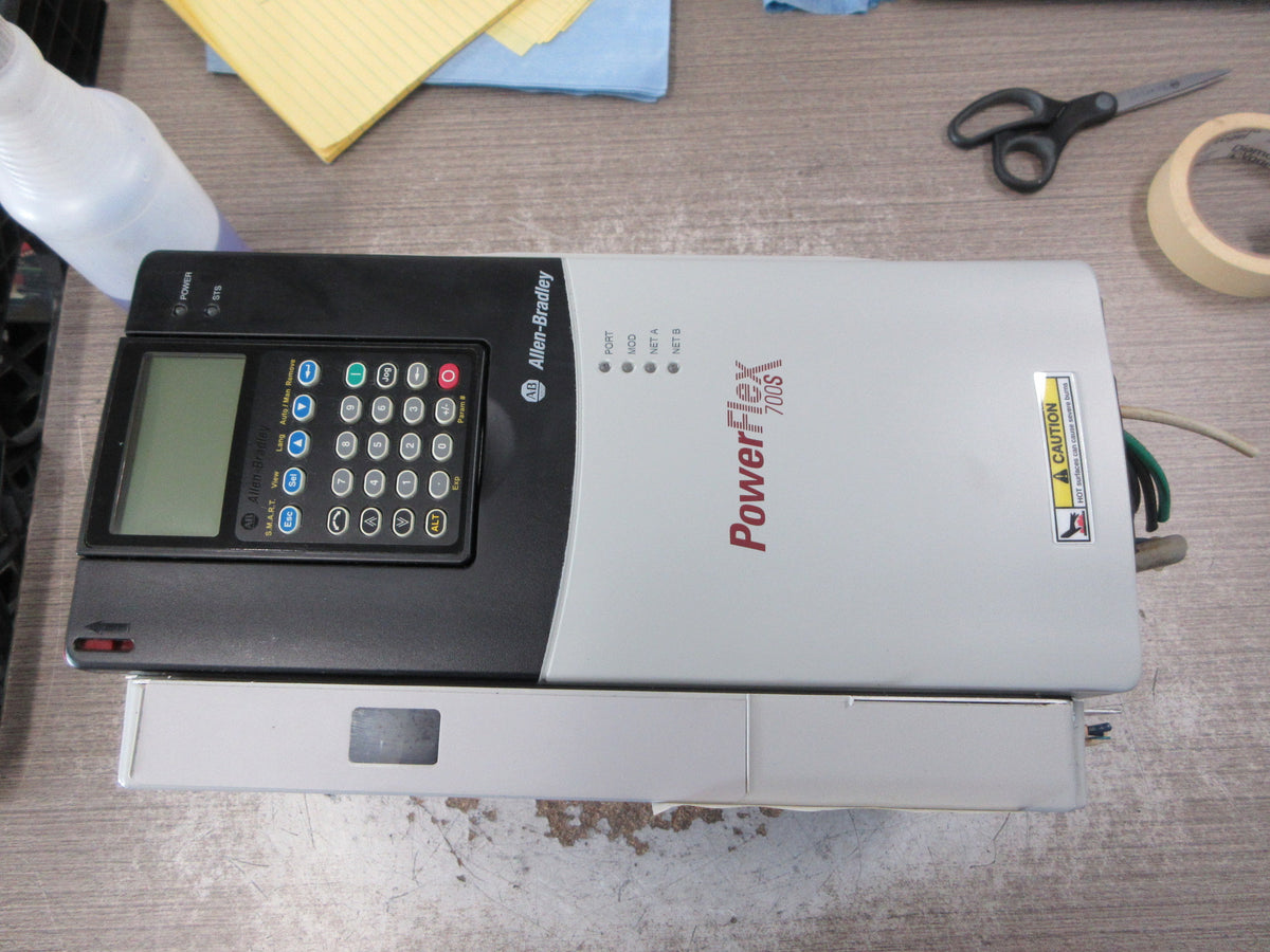 Allen-Bradley PowerFlex 700S AC Drive 20DD014A0EYNANASE Ser. D 10HP 3Ph Used