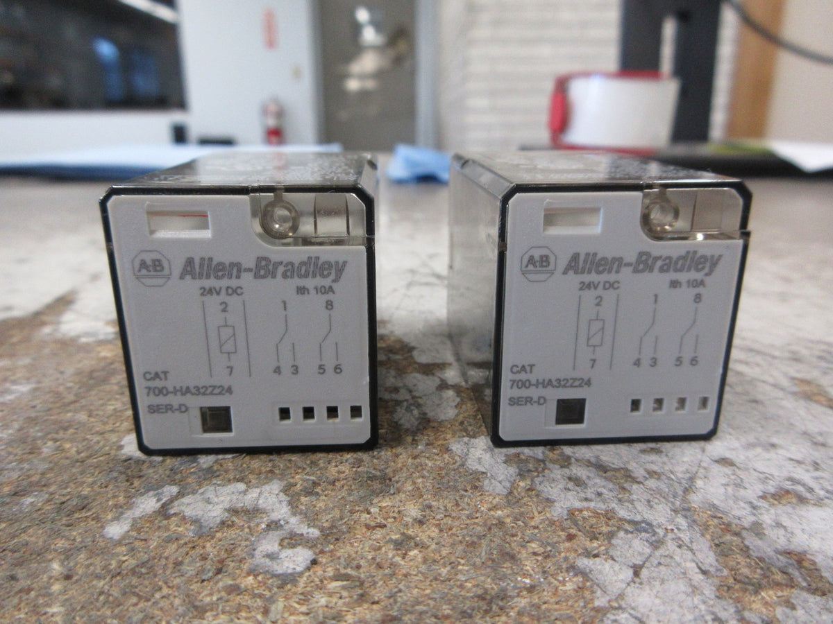 Allen-Bradley Relay 700-HA32Z24 Ser. D 24VDC *Lot of 2* Used