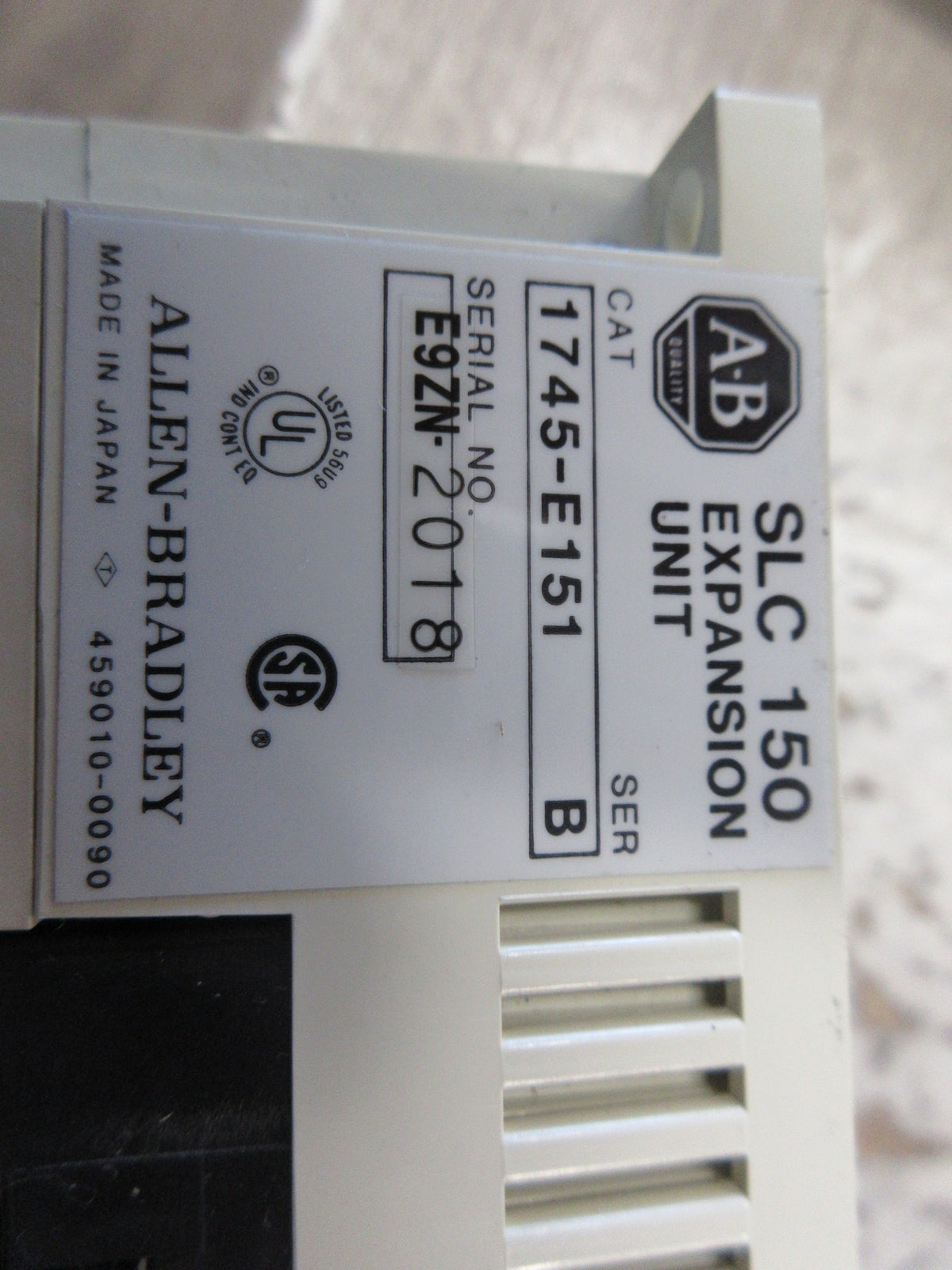 Allen-Bradley SLC 150 Expansion Unit 1745-E151 Ser B Broken Used