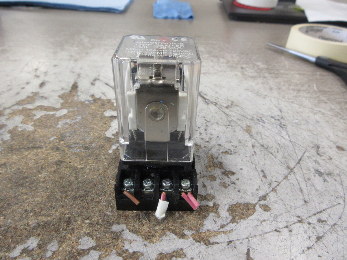 Sky Electronics Relay SKKP-2C 120V Coil w/ Base Used