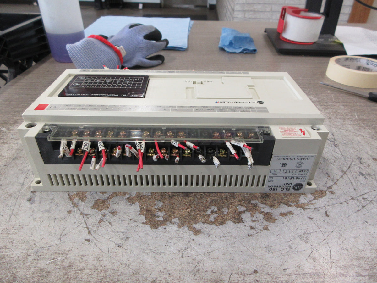 Allen-Bradley SLC 150 Processor Unit 1745-LP151 Ser. C FRN: 6 Used