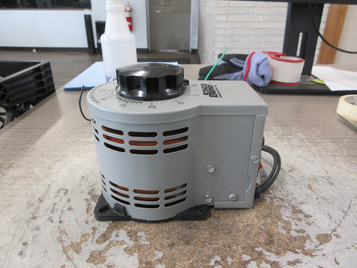 Staco Variable Autotransformer 3PN1020B 0.98 KVA Input: 240V , 50/60Hz Used