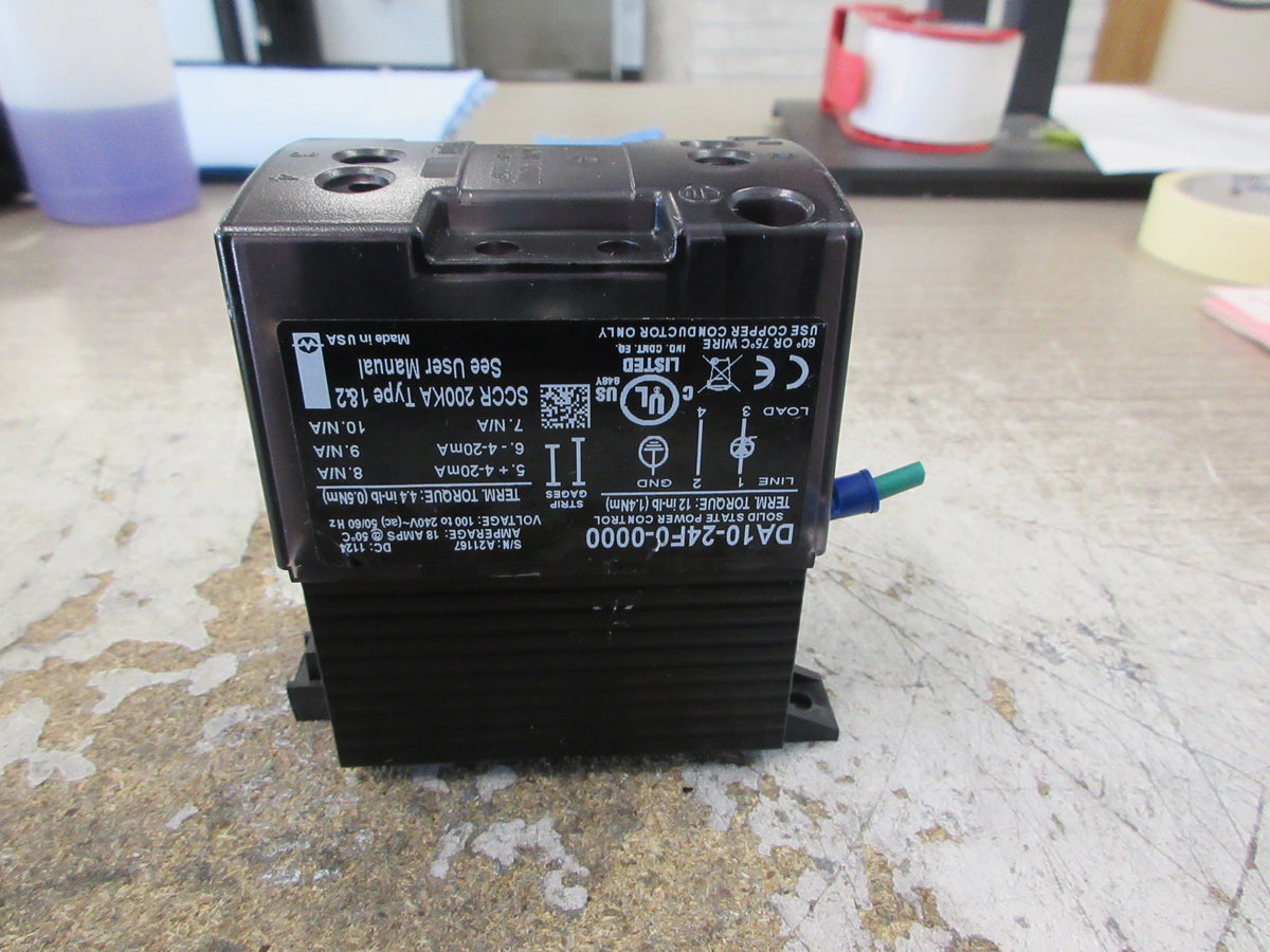 Watlow DIN-a-mite Solid State Power Control DA10-24F0-0000 100-240V 50/60Hz Used