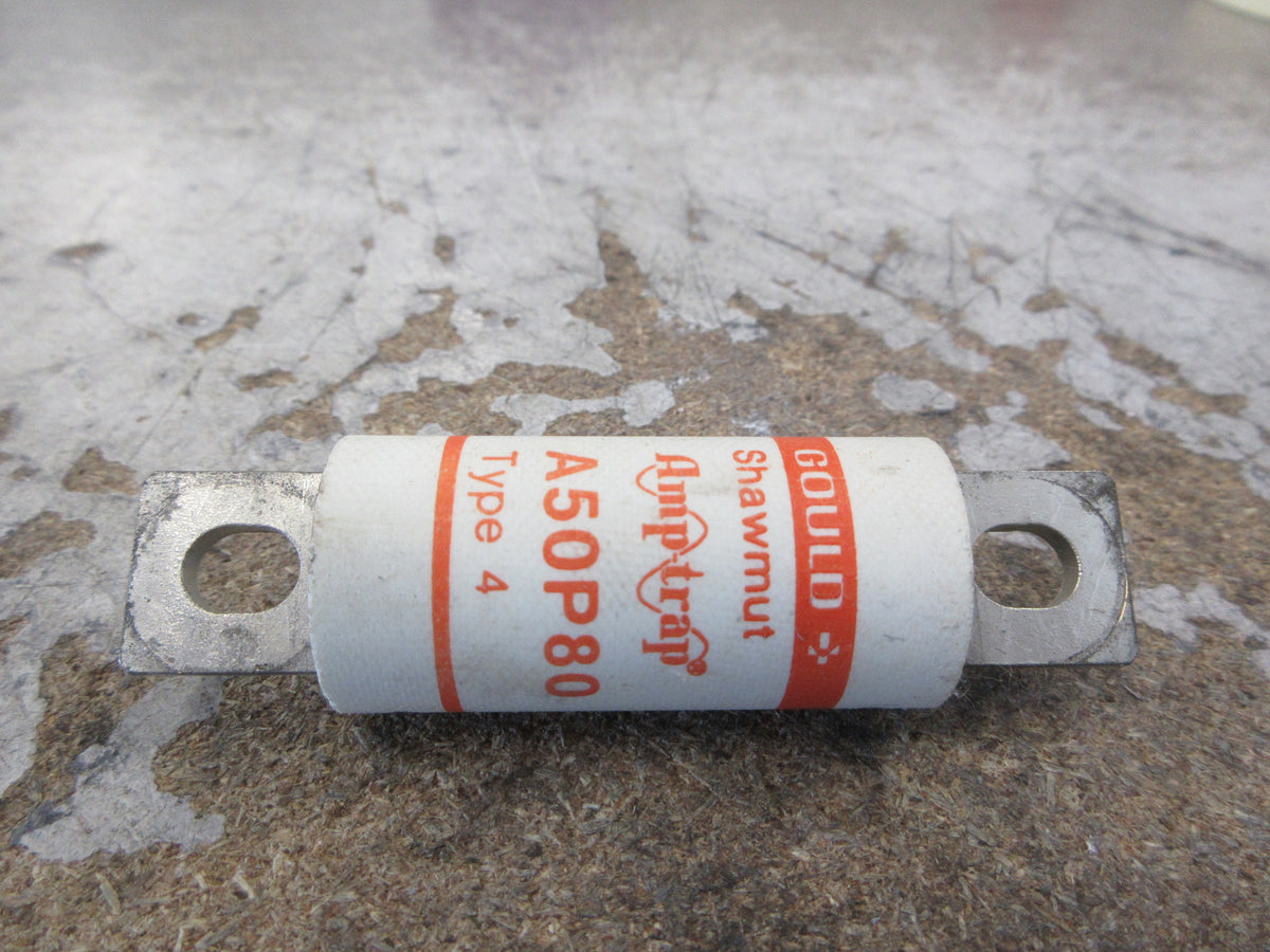 Gould Shawmut Amp-Trap Fuse A50P80 80A 500V Used