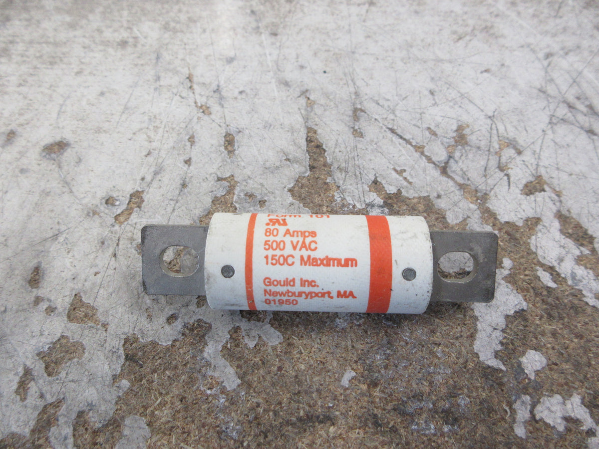 Gould Shawmut Amp-Trap Fuse A50P80 80A 500V Used