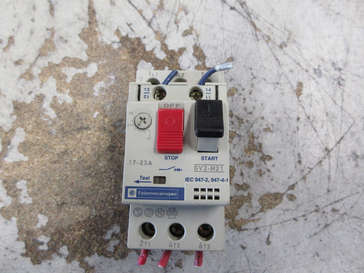 Telemecanique Manual Starter GV2-M21 Trip: 17-23A Used