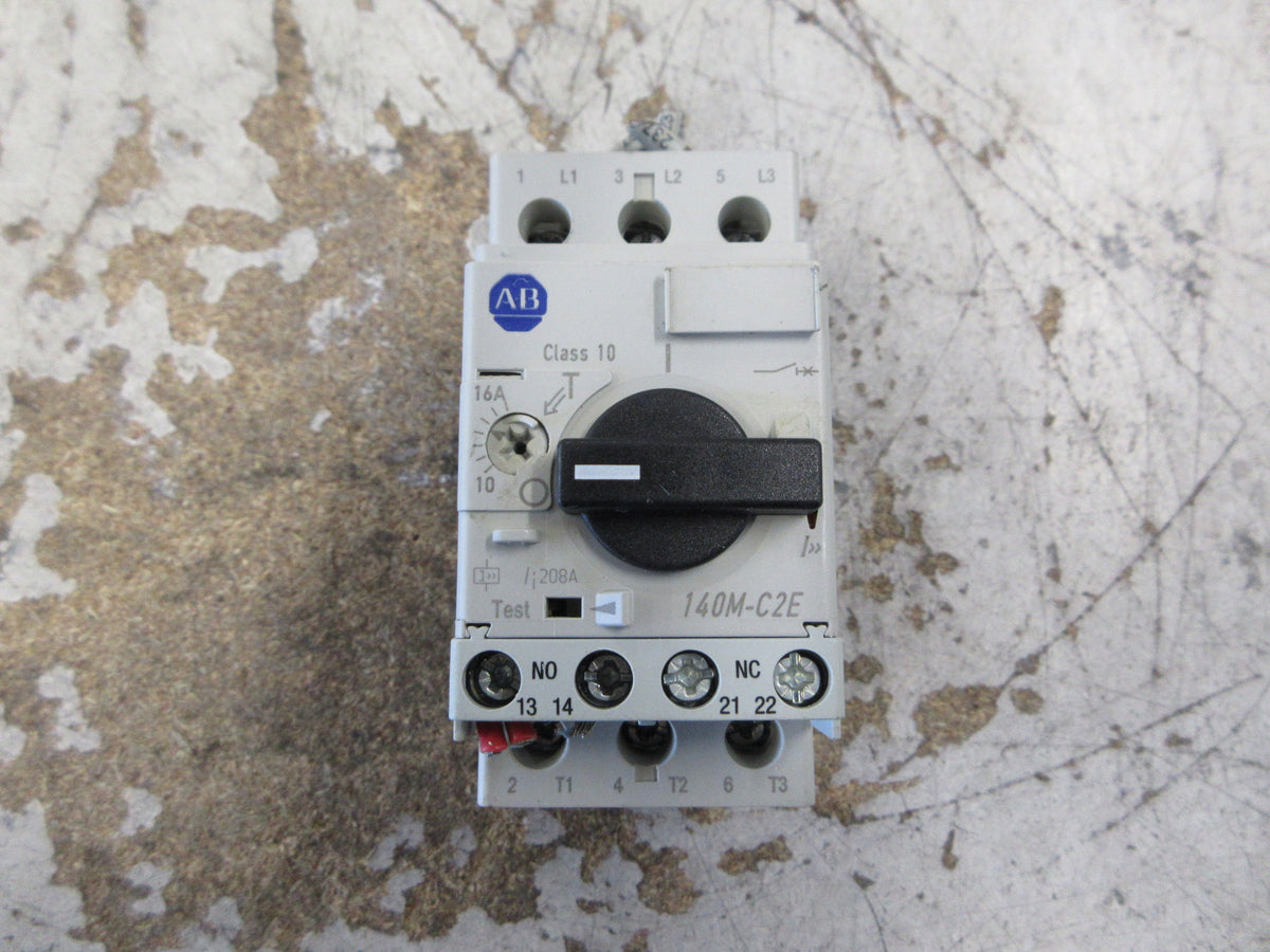 Allen-Bradley Motor Protector 140M-C2E-C16 Ser. C Trip: 10-16A Used