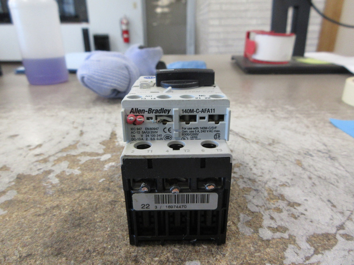 Allen-Bradley Motor Protector 140M-C2E-C16 Ser. C Trip: 10-16A Used