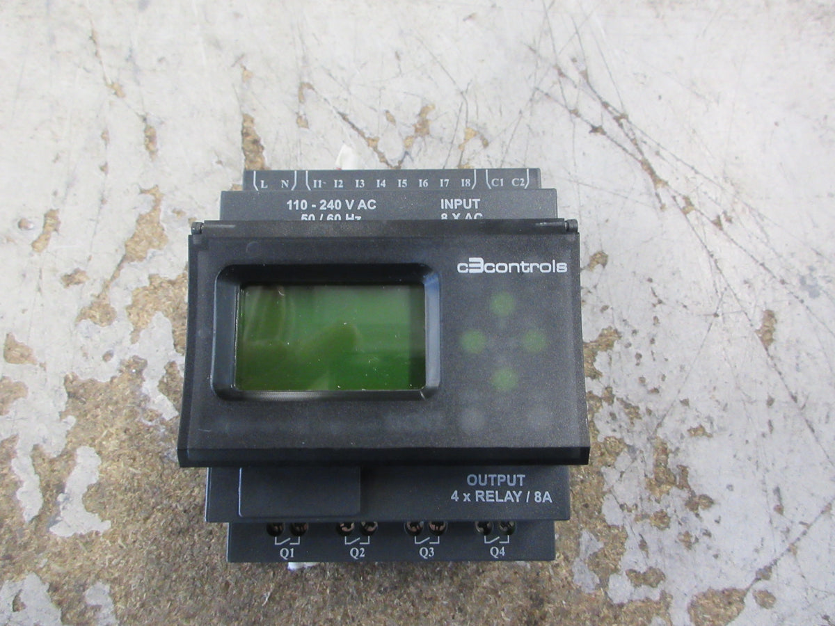 C3 Controls Smart Programmable Relay 900-SBA8I4OM Ser. B 110-240VAC Used