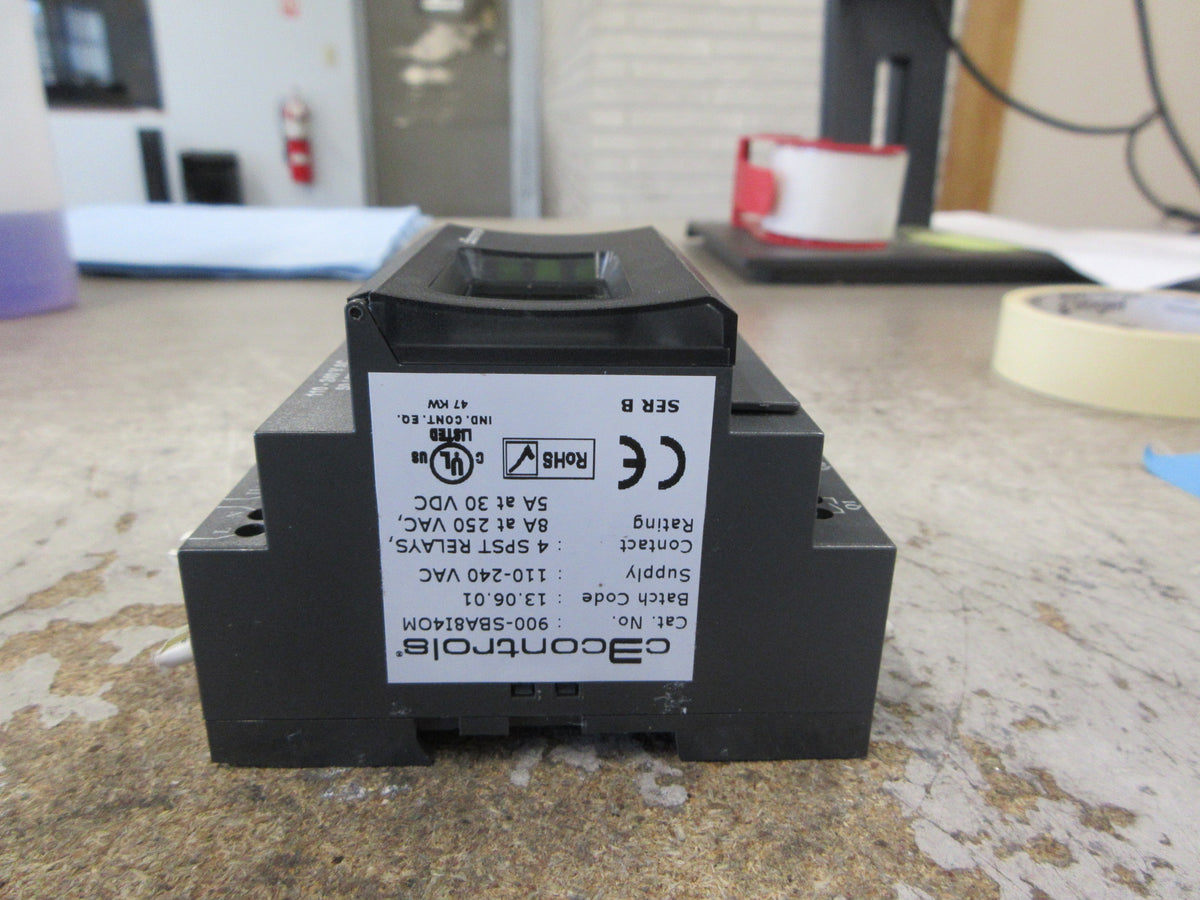 C3 Controls Smart Programmable Relay 900-SBA8I4OM Ser. B 110-240VAC Used