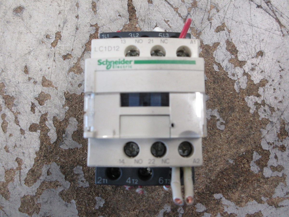 Schneider Electric Contactor LC1D12 120V Coil 25A 600V Used