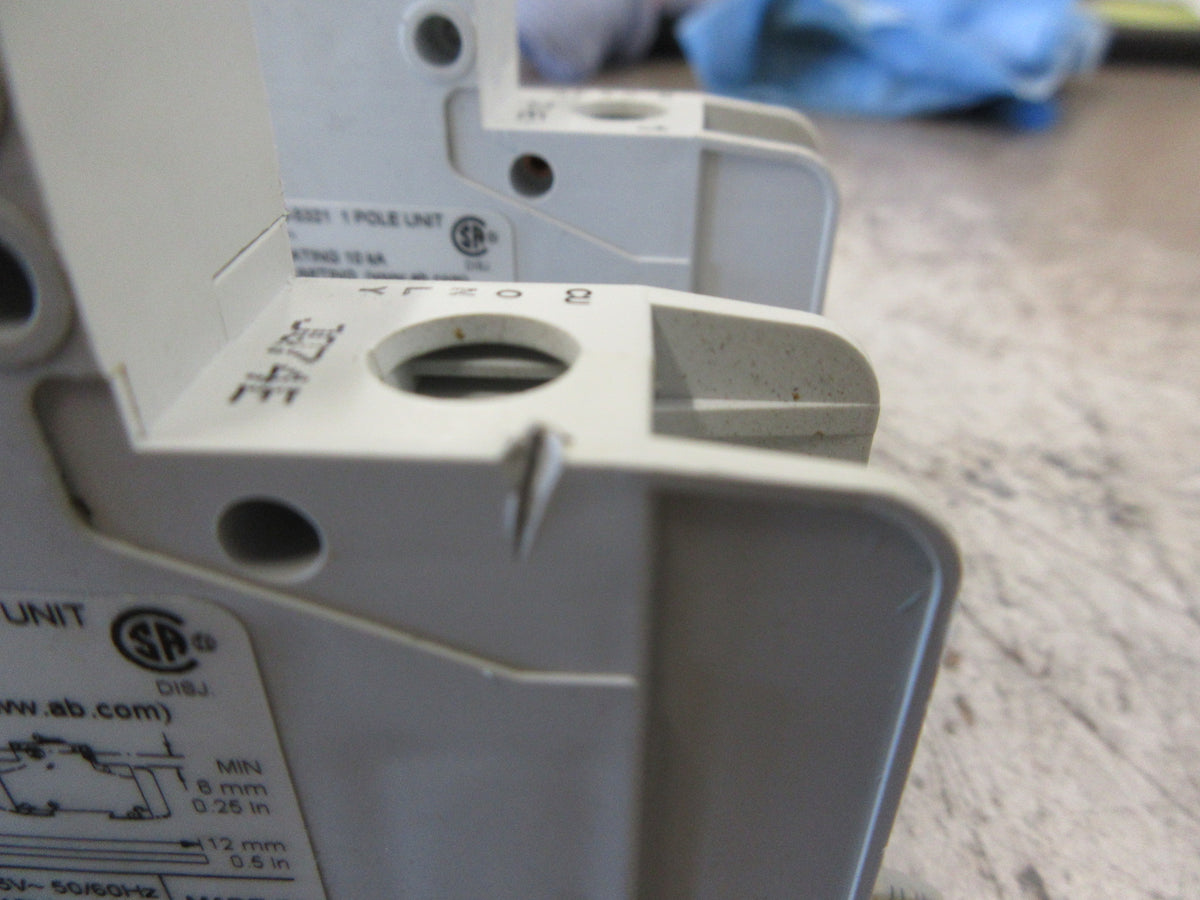 Allen-Bradley Circuit Breaker 1489-A1C050 Ser. A 5A 277V 1P *Lot of 2* Used