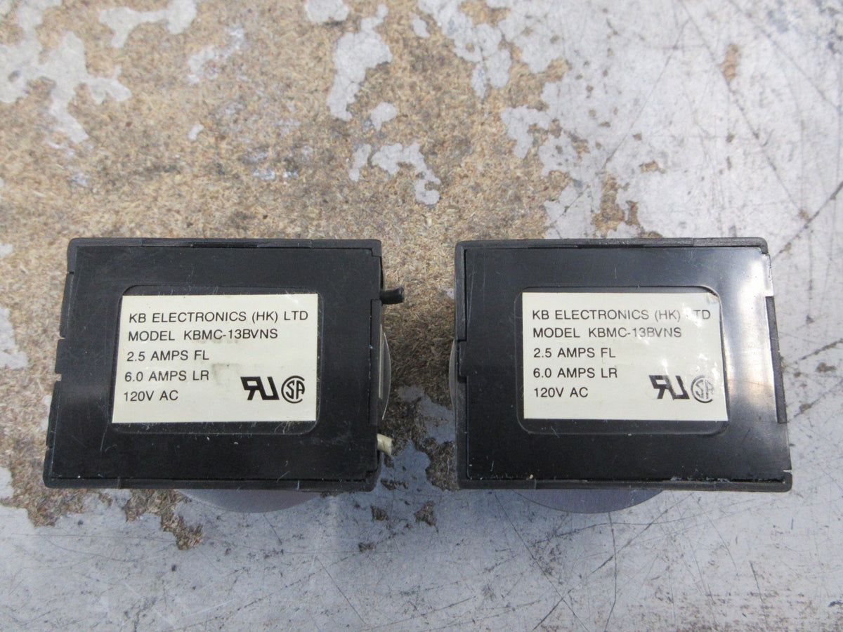 KB Electronics Solid State Motor Control KBMC-13BVNS 120V 2.5A *Lot of 2* Used