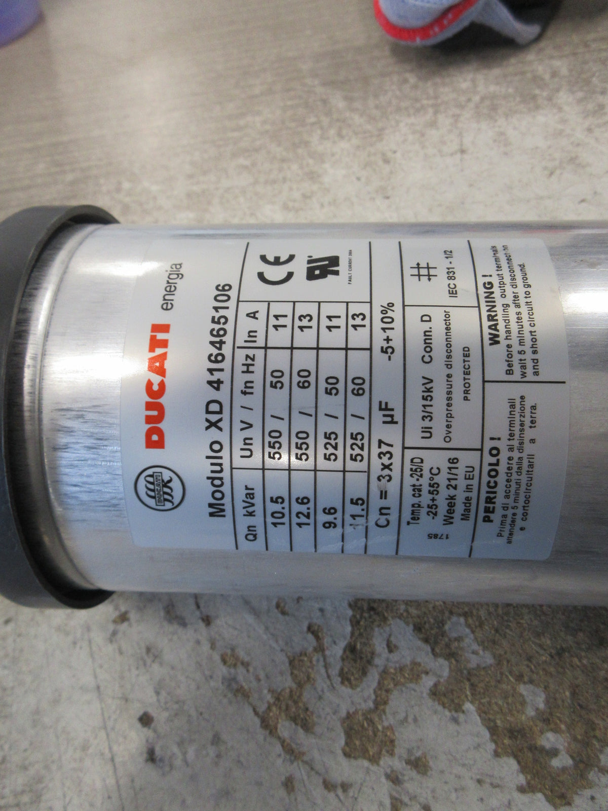 Ducati Module XD Capacitor 416465106 3x37 uF 525/550V Used