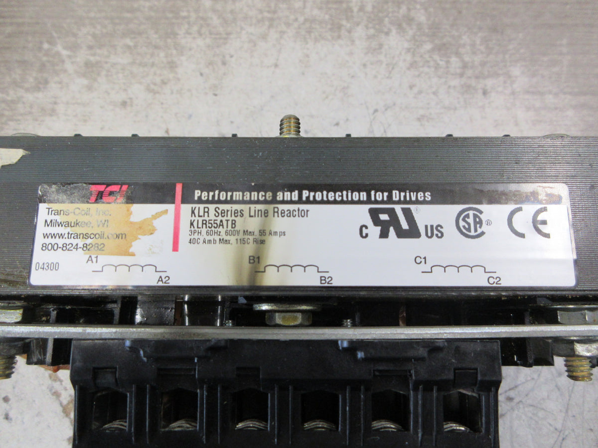 TCI KLR Series Line Reactor KLR55ATB 55A 600V 60Hz 3Ph Used