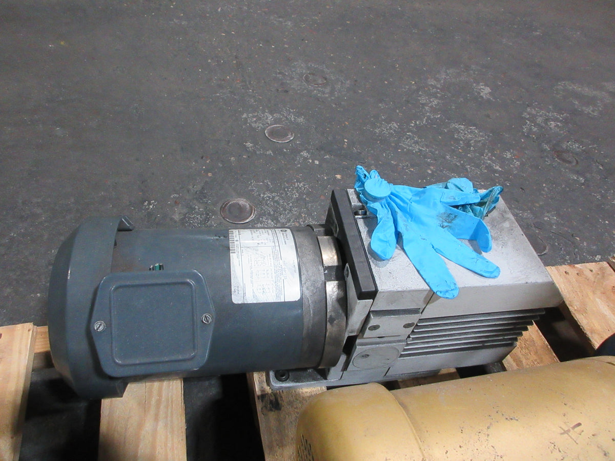 Leybold D8B Trivac Vacuum Pump 91256-2 8 m3/h 1HP 1725RPM 200-230/460V 3Ph Used