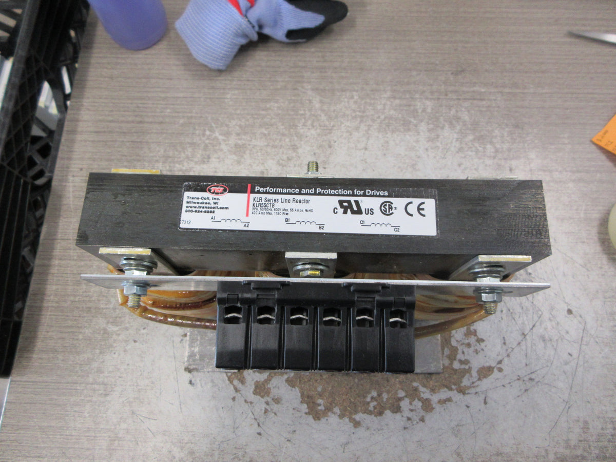 TCI KLR Series Line Reactor KLR55CTB 55A 600V 3Ph 50/60Hz Used