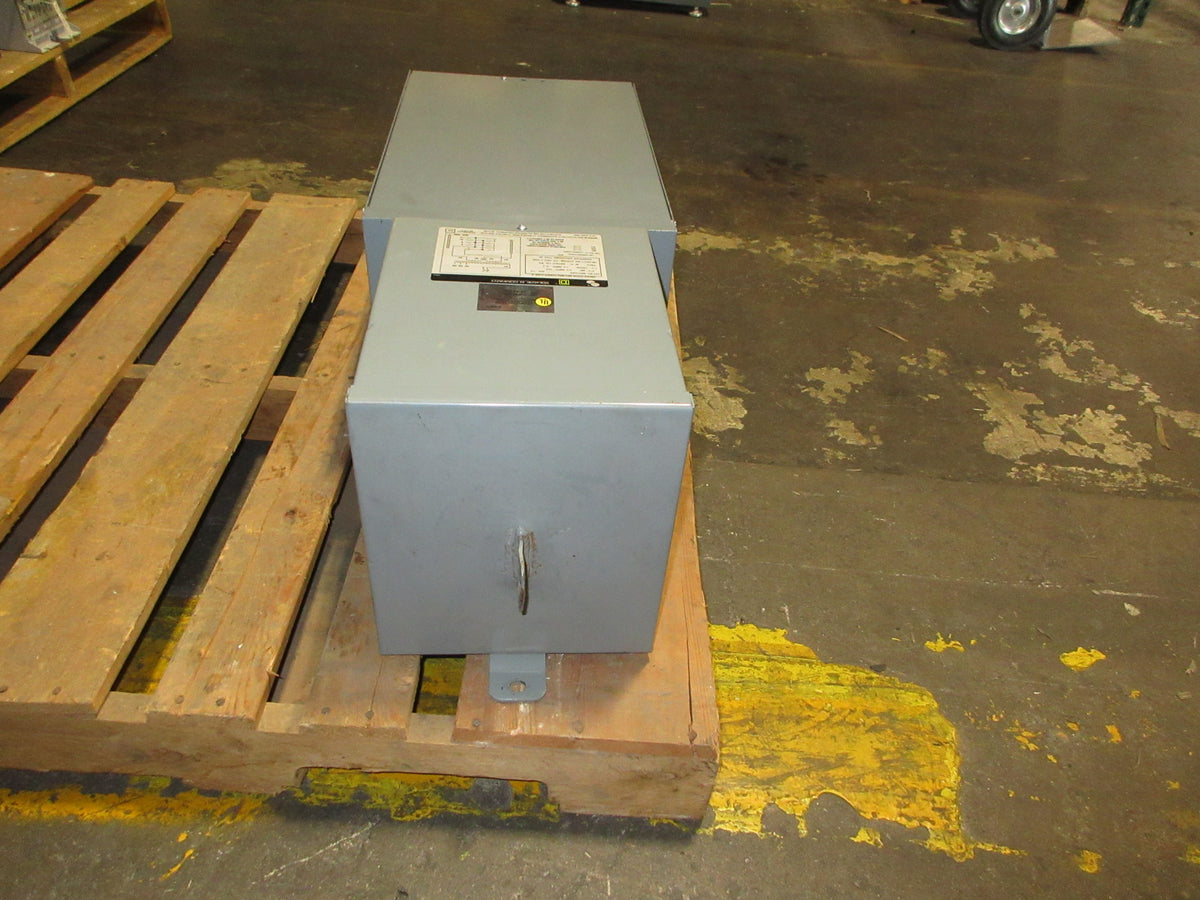 Square D Mini Power-Zone Unit Substation MPZ7S40F 7.5KVA Pri: 480V Used