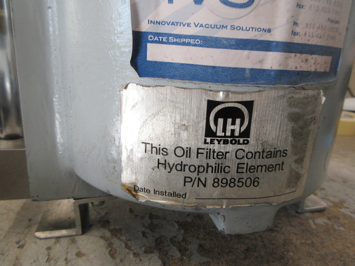 Leybold Oil Filter 898506 Used