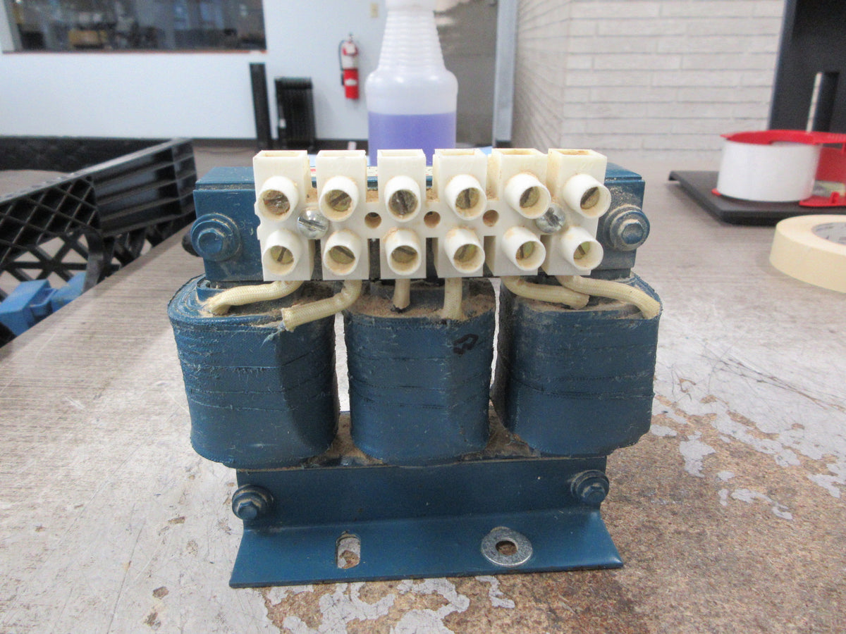 MTE 3Ph Line Reactor RL-01202 2.5mH 12A Used