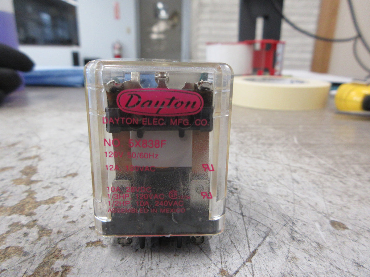 Dayton Relay 5X838F 120V Coil Used