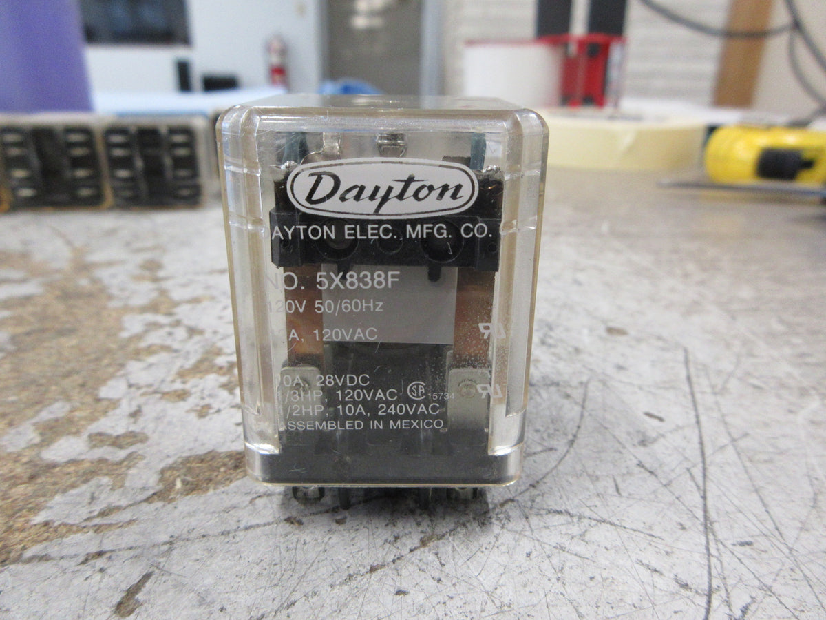 Dayton Relay 5X838F 120V Coil Used