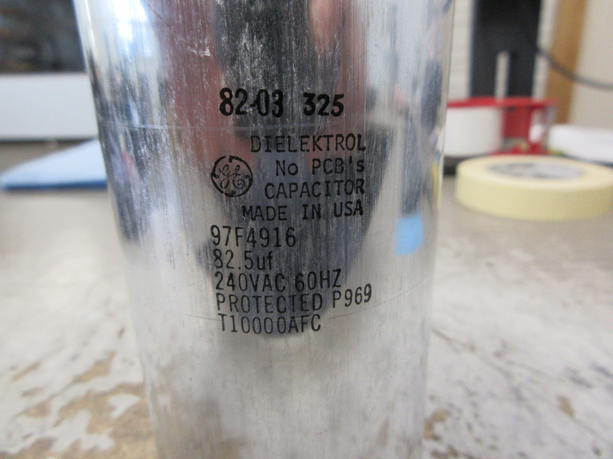 GE Capacitor 97F4916 82.5uF 240V 60Hz Used
