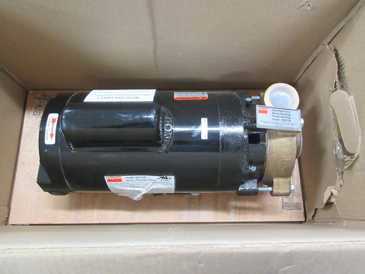 Dayton Centrifugal Pump 2ZWT2A 1.5HP 115/230V Bronze New Surplus