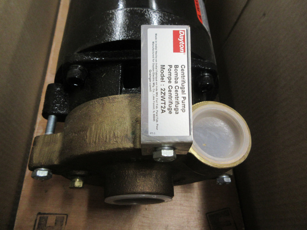 Dayton Centrifugal Pump 2ZWT2A 1.5HP 115/230V Bronze New Surplus