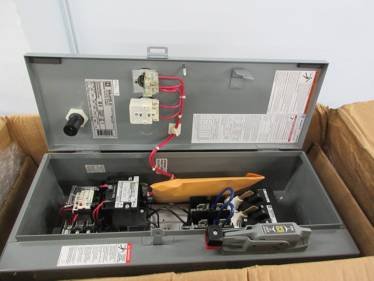 Square D Size 0 Fusible Combination 8538SBG63V80 120V Coil New Surplus