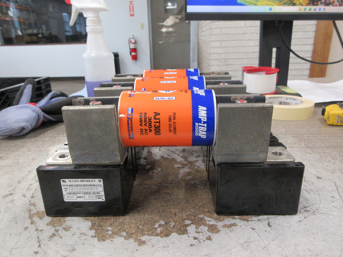 Allen-Bradley Fuseholder 4012056903 400A 600V 3P (3) 300A Fuses Used