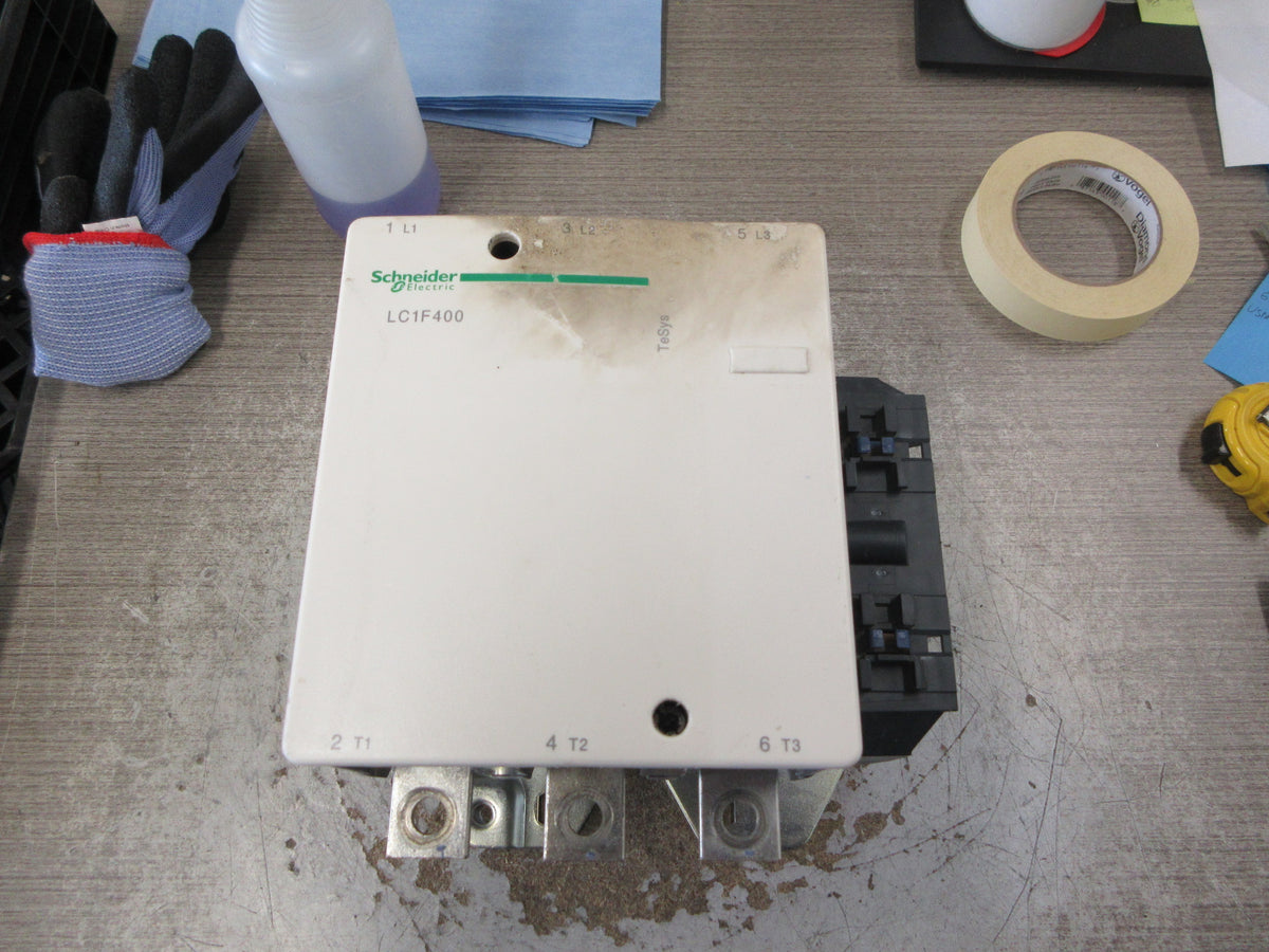 Schneider Electric Contactor LC1F400 240V Coil 420A 600V Used