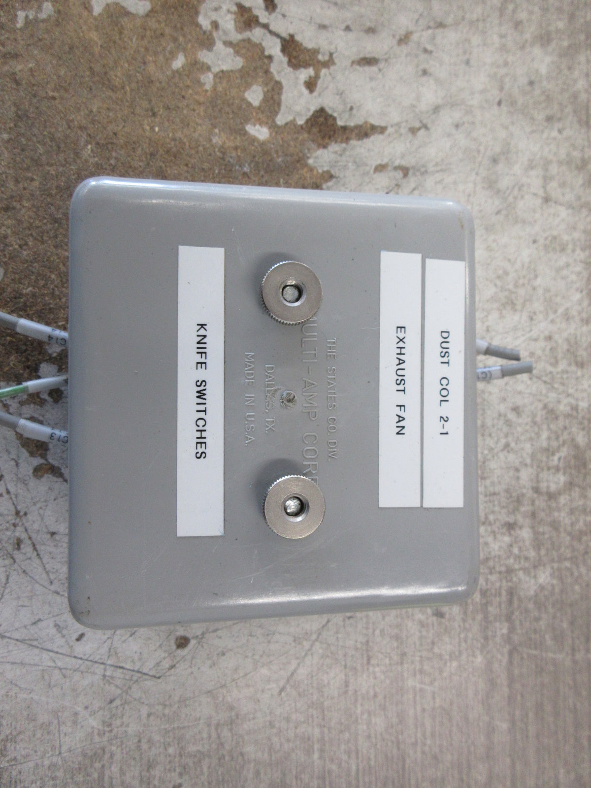 The States Co. Test Switch 80K04-A 30A 600V 4P Used