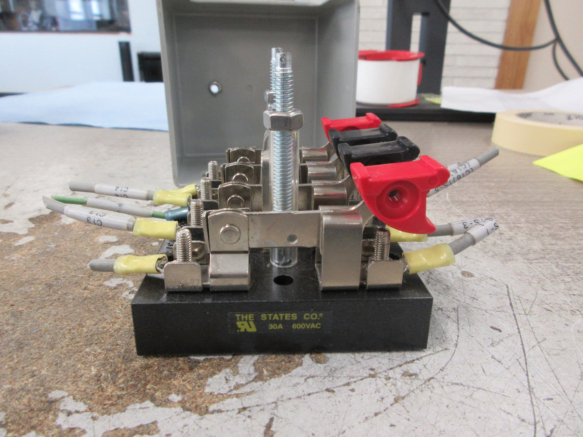 The States Co. Test Switch 80K04-A 30A 600V 4P Used