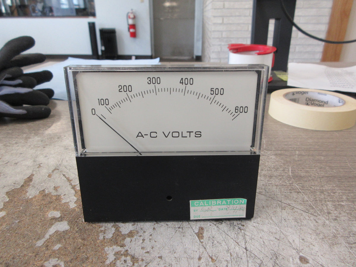 Crompton AC Voltmeter 50-251444PZPZ1 Range: 0-600V Used