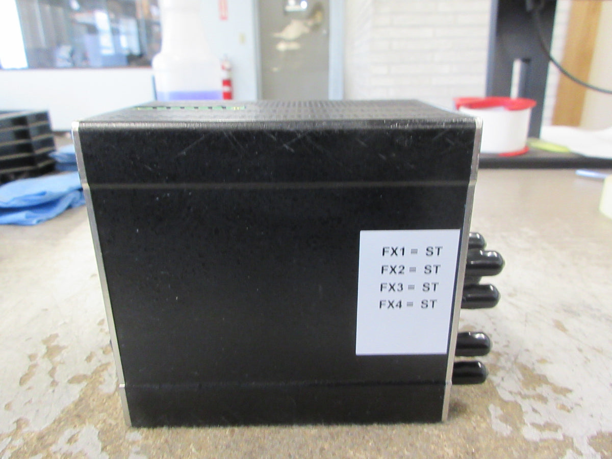N-Tron Industrial Ethernet Switch 712FX4-ST 12-Port / (4) FX 10-49VDC Used