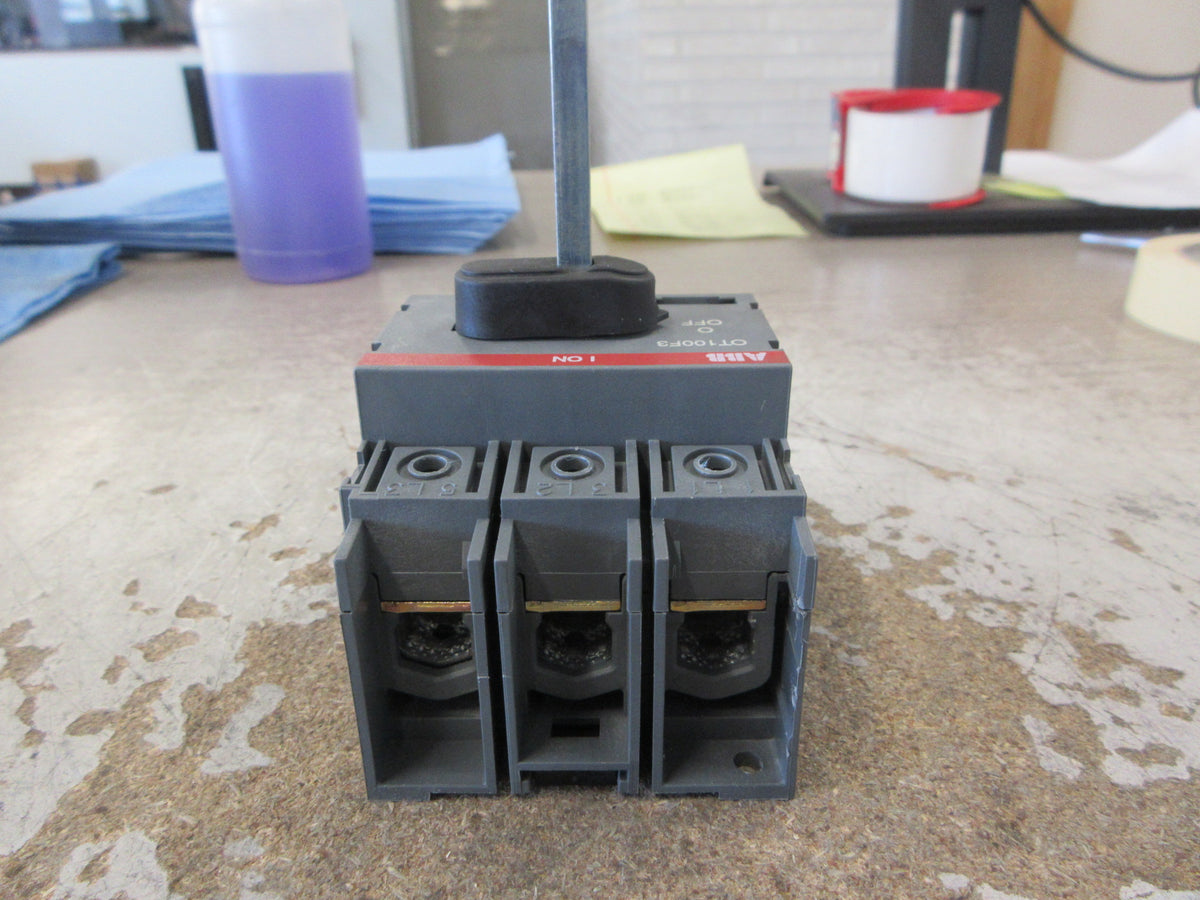 ABB Disconnect Switch OT100F3 100A 600V 3Ph Used