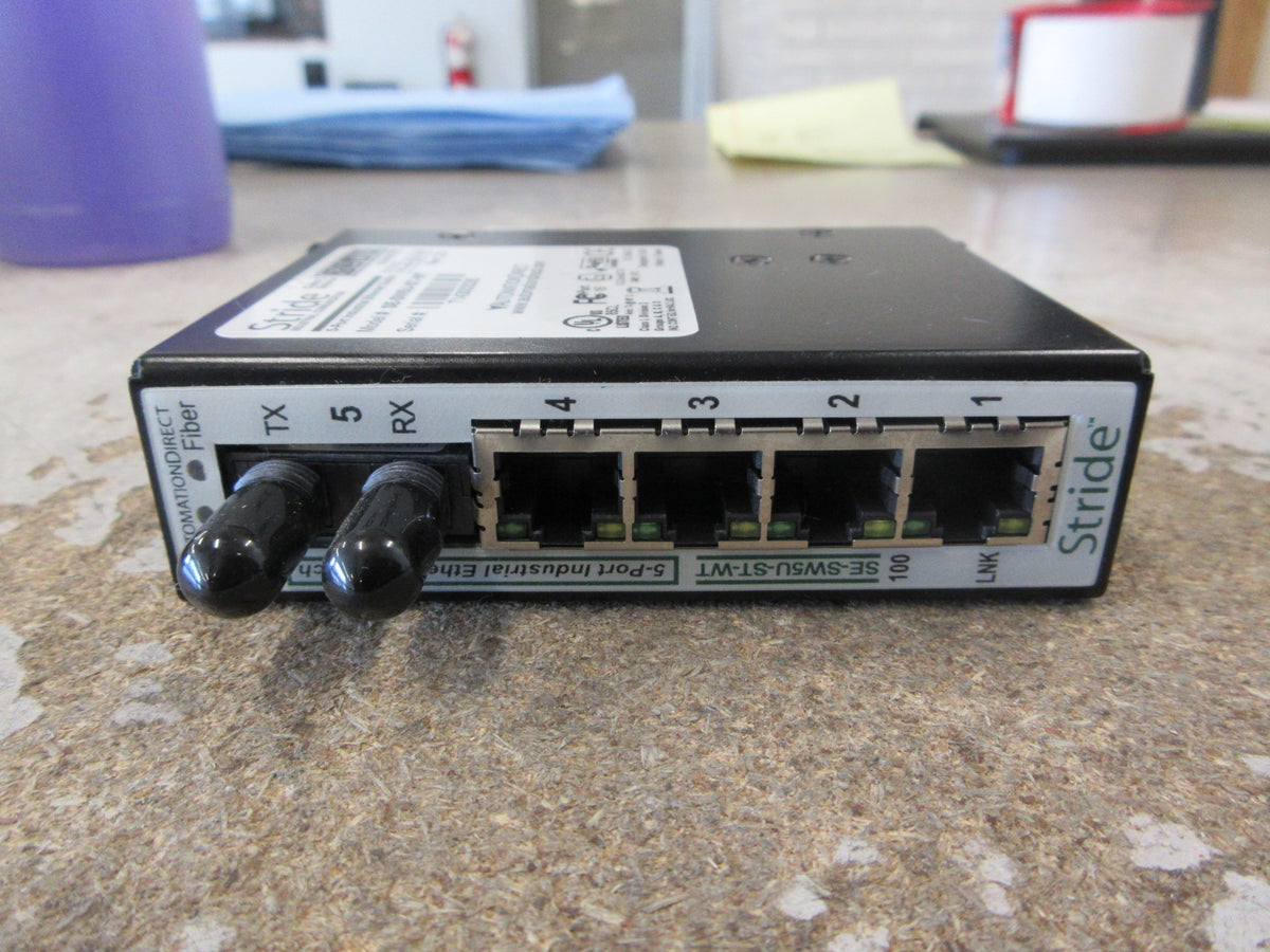 Automation Direct Stride Industrial Ethernet Switch SE-SW5U-ST-WT Rev. 2.01 Used