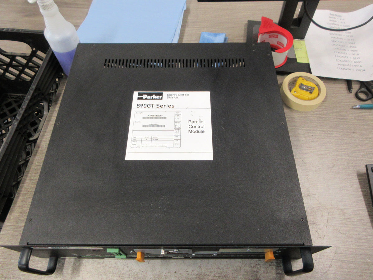 Parker 890GT Parallel Control Module LA472972W001 24-48 VDC 2A Used