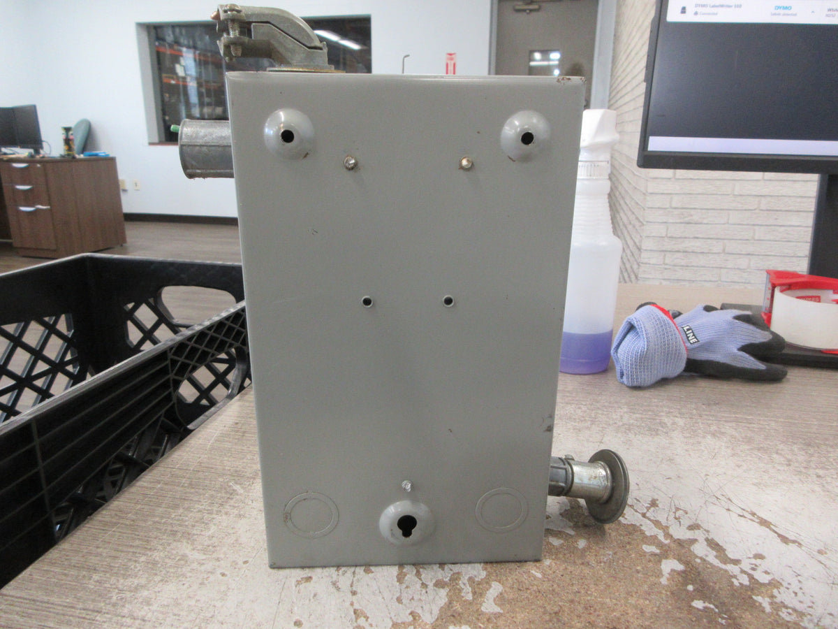 GE Enclosed Size 1 Starter CR306C1**ACWA 230-460V Coil 27A 600V Used