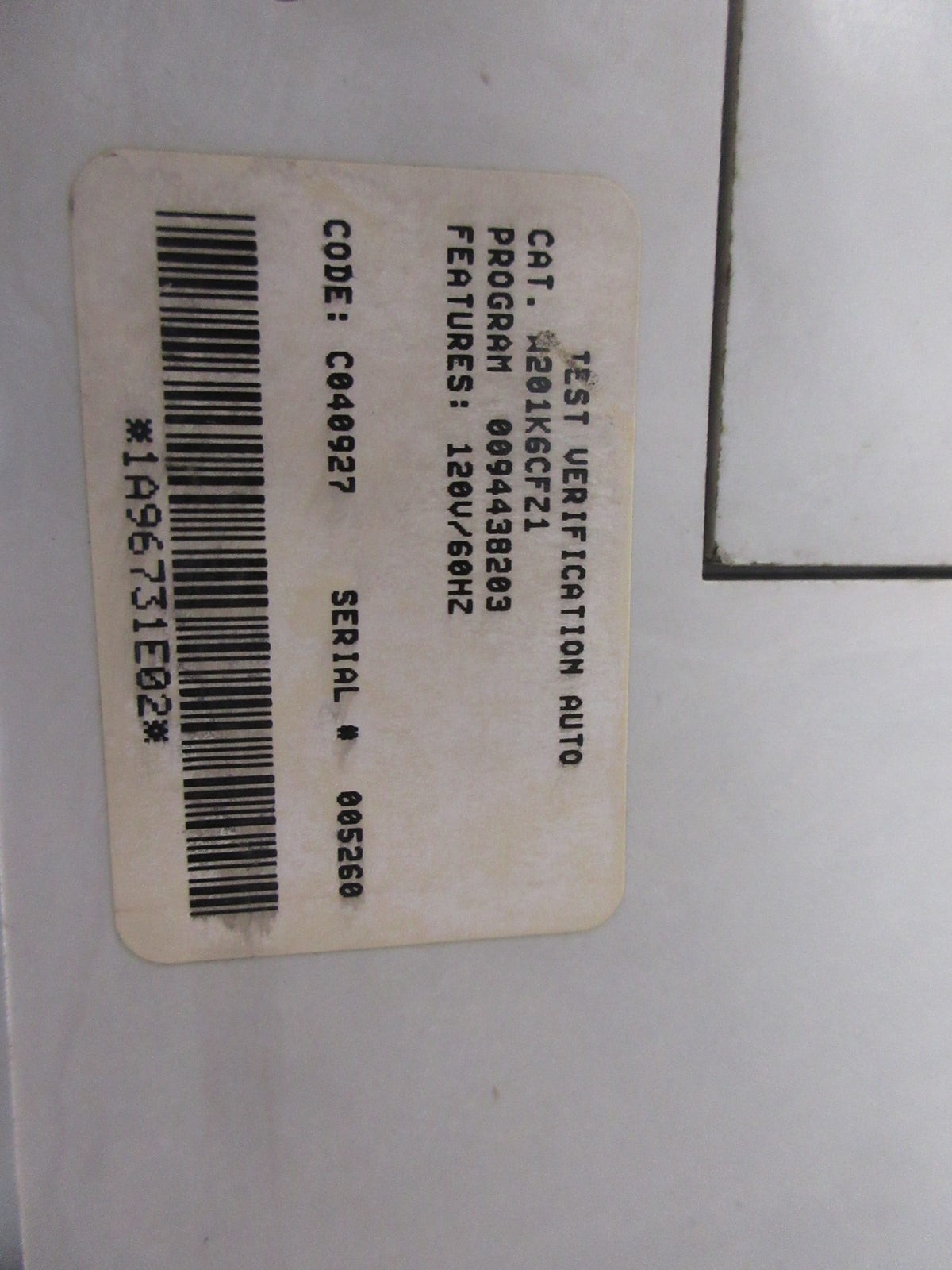 Cutler-Hammer Size 6 Contactor W201K6CFZ1 120V Coil 540A 460/575V Used