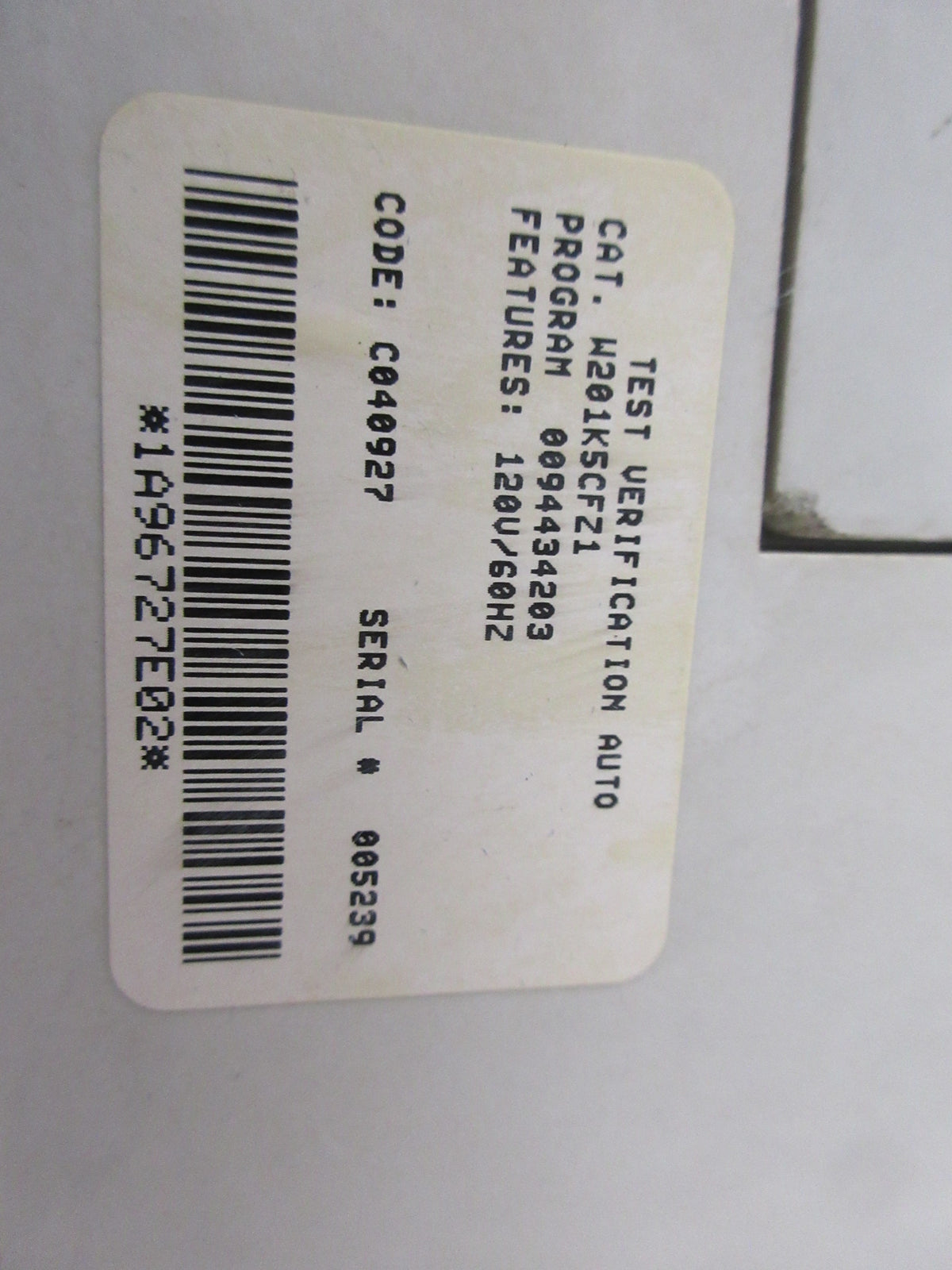 Cutler-Hammer Size 5 Contactor W201K5CFZ1 120V Coil 270A 460/575V Used