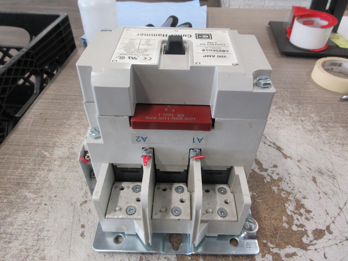 Cutler-Hammer Contactor C825KN10 Ser. A2 120V Coil 200A 600V 3Ph Used