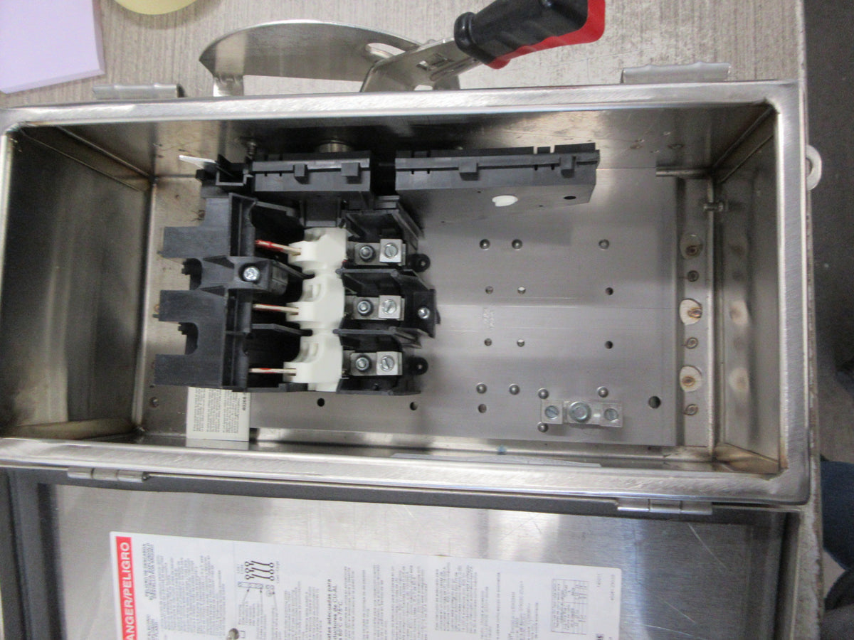 Square D Stainless Steel 3R Non-Fusible Safety Switch/Disconnect New Surplus